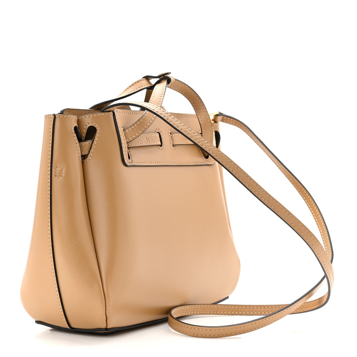 Boxcalf Mini Lazo Tote Dune