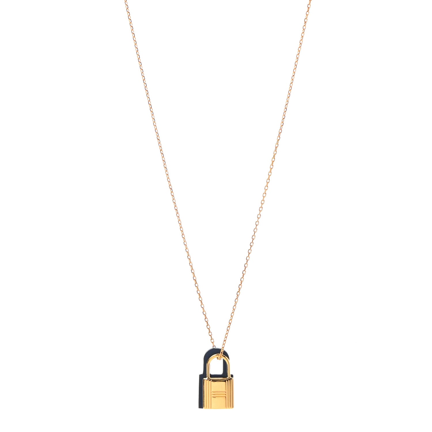 Hermes Swift Small O'Kelly Pendant Necklace Deep Blue 1 of 7