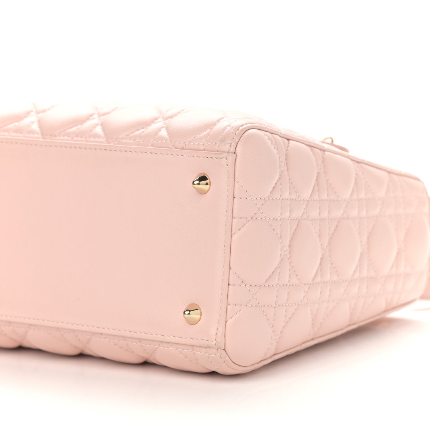 Lambskin Cannage Medium Lady Dior Light Pink