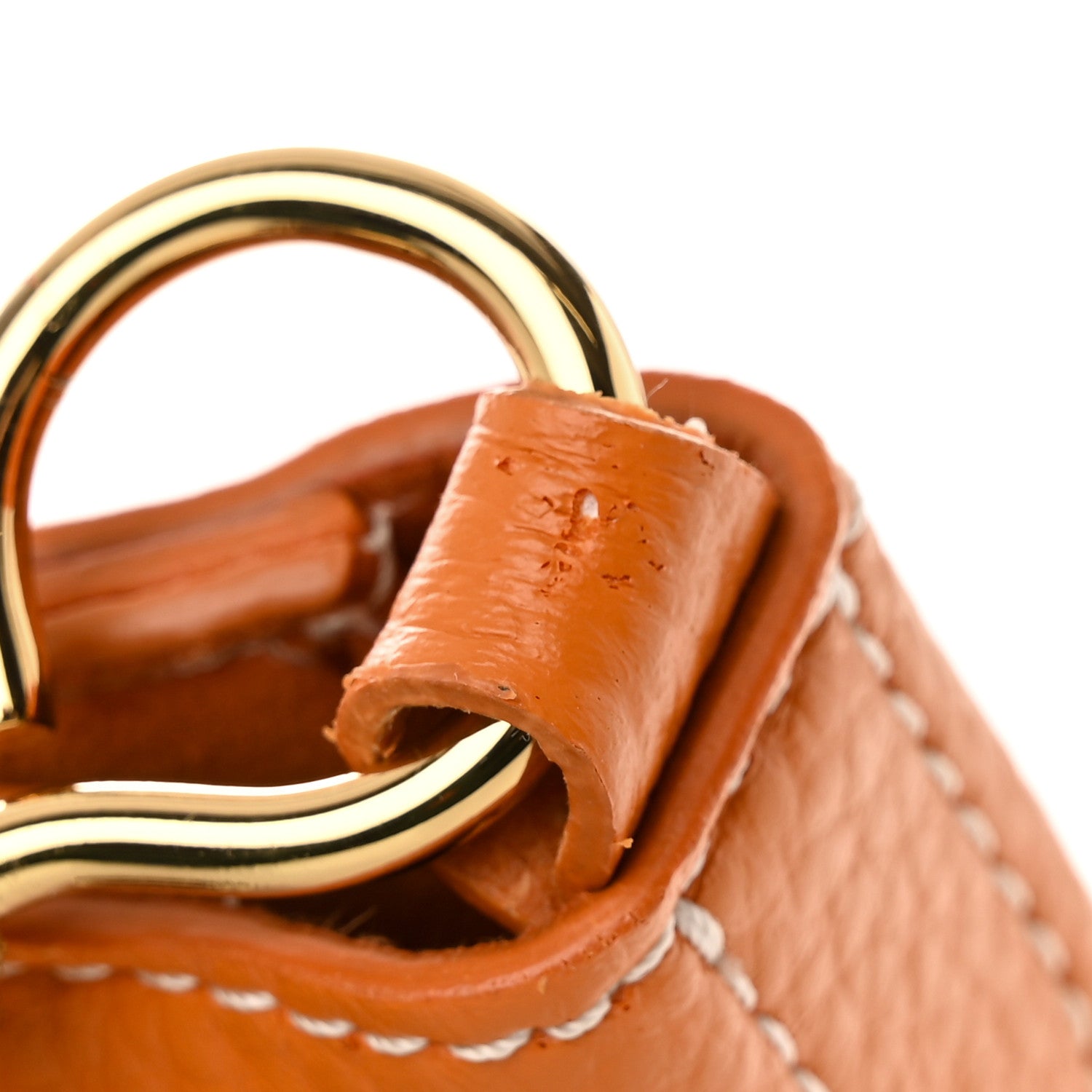 Stella McCartney Grainy Alter Mat Perforated Logo Mini Crossbody Orange 14 of 16