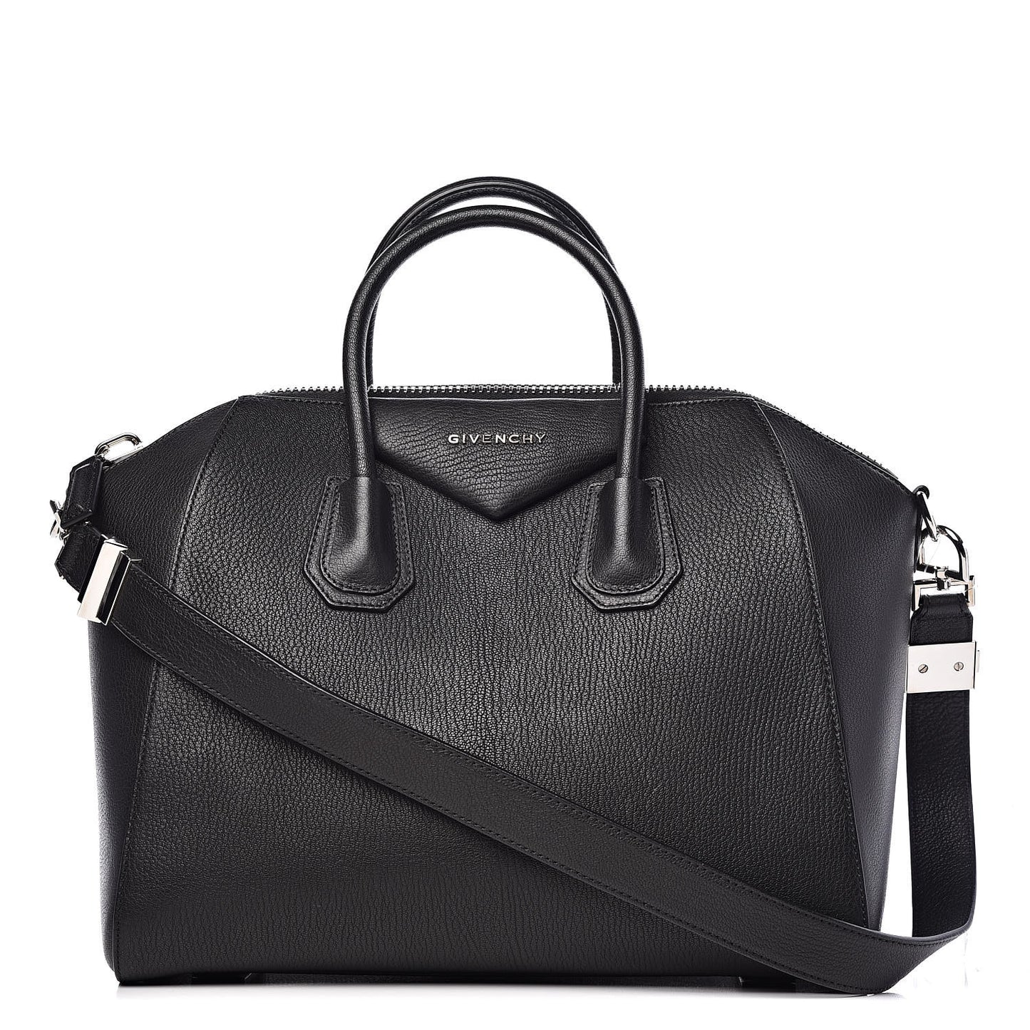 Sugar Goatskin Medium Antigona Black