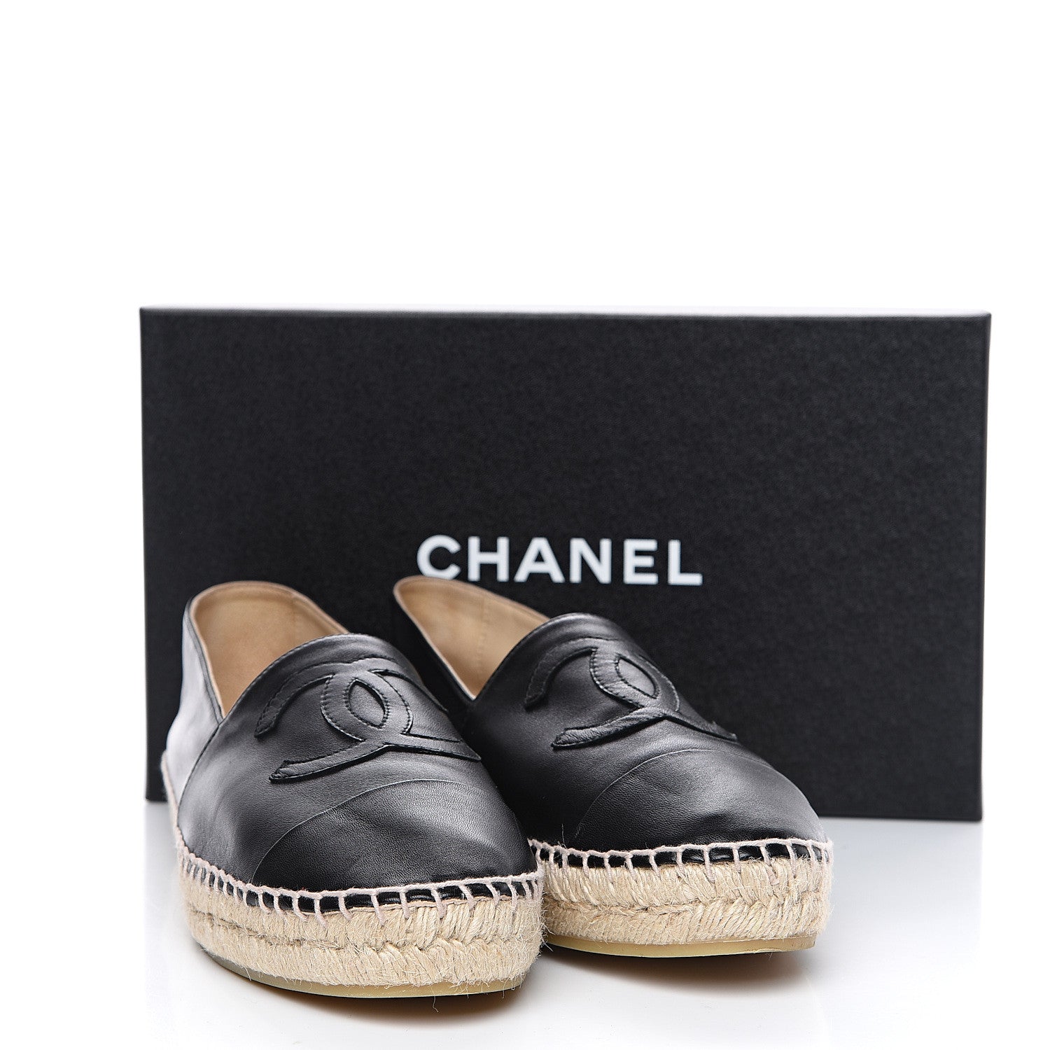 Chanel Lambskin CC Espadrilles 40 Black 11 of 11
