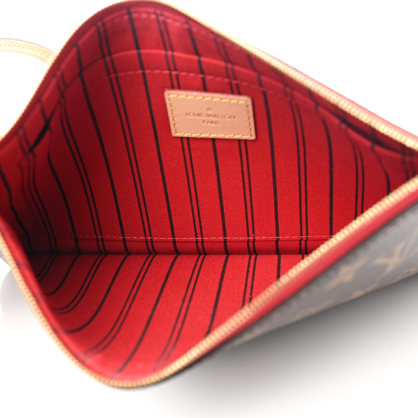 Monogram Neverfull MM GM Pochette Cherry