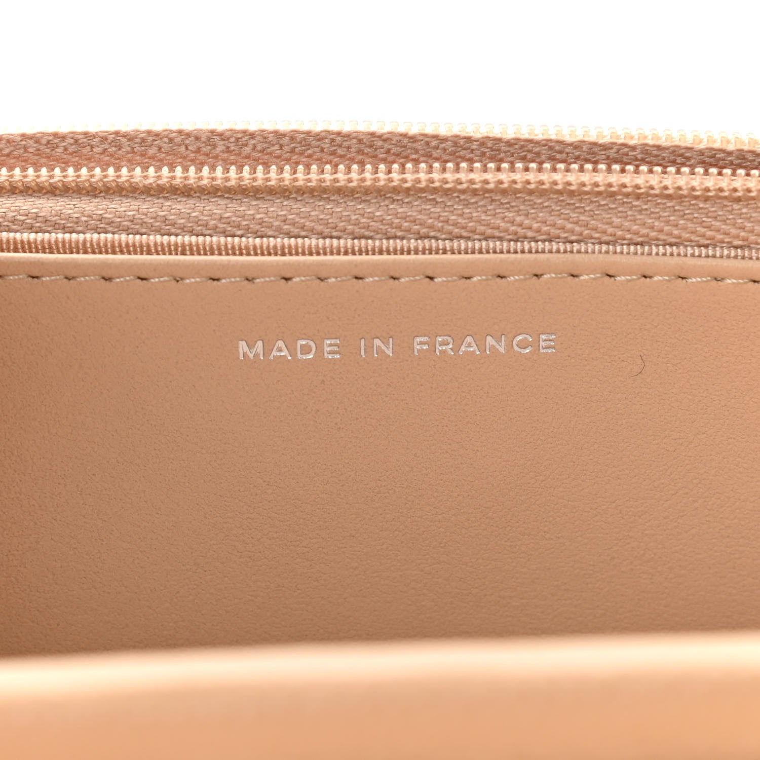 Chanel Caviar Quilted Wallet On Chain WOC Beige 7 of 12