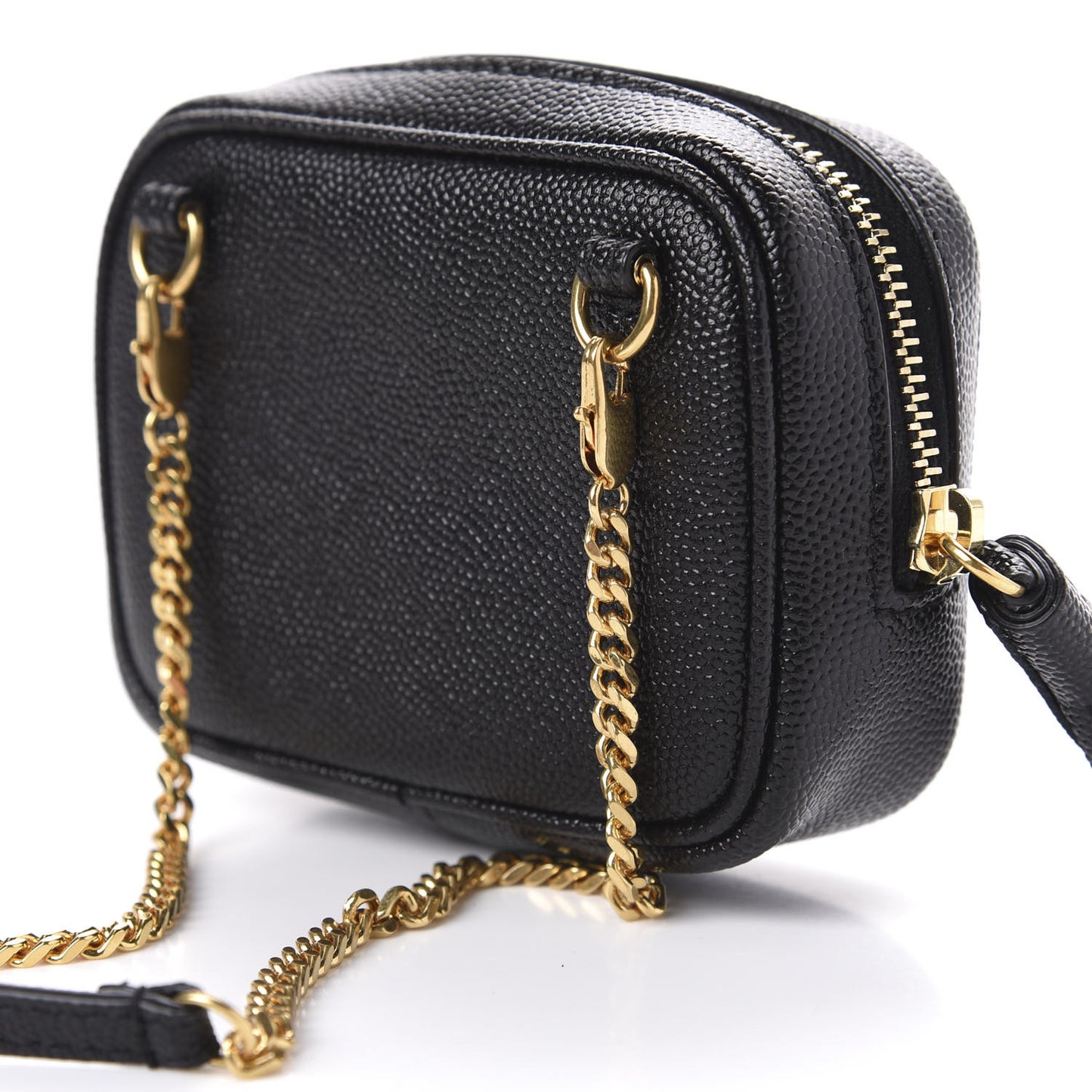 Grain De Poudre Matelasse Monogram Baby Lou Camera Bag Black