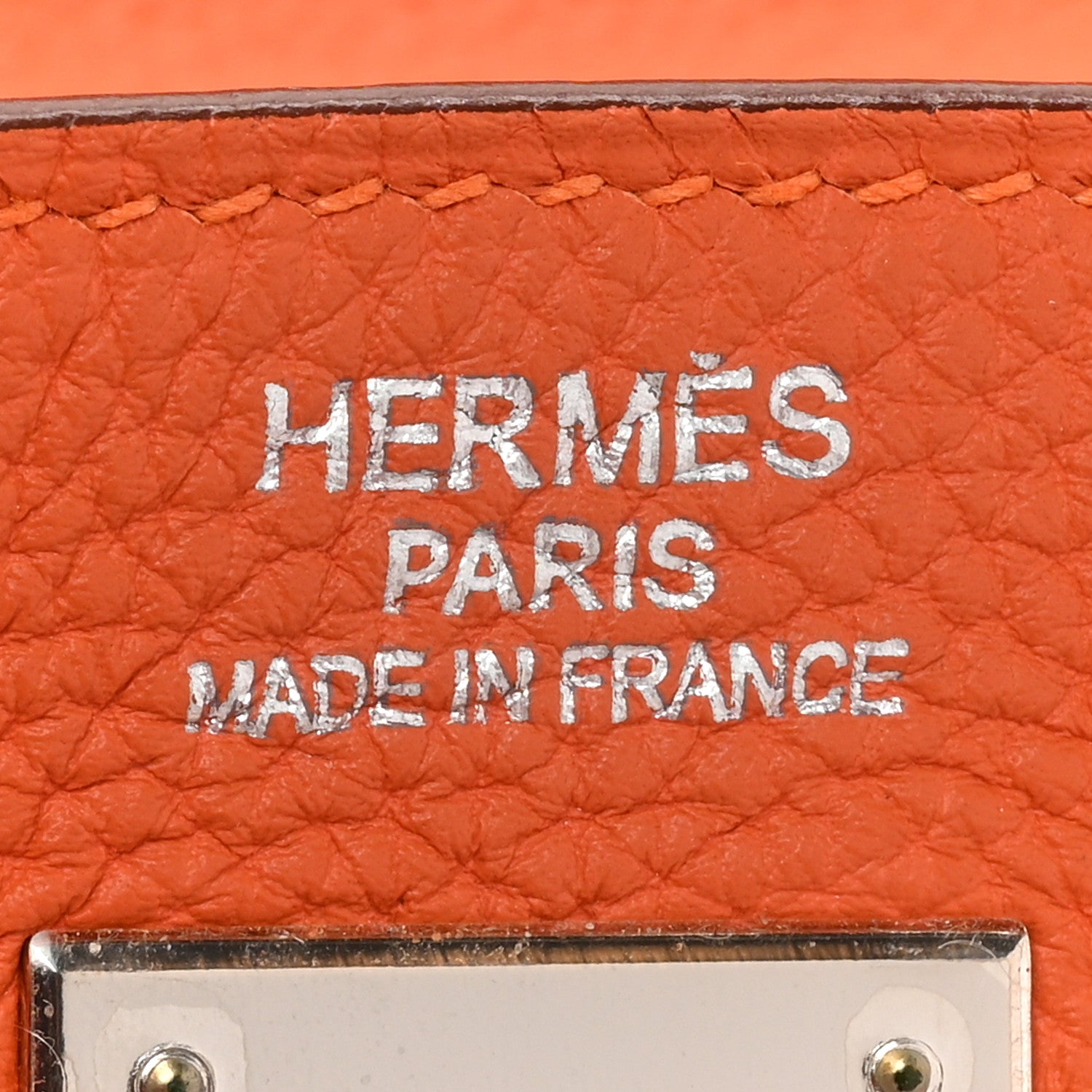 Hermes Togo Kelly Retourne 35 Orange 6 of 18