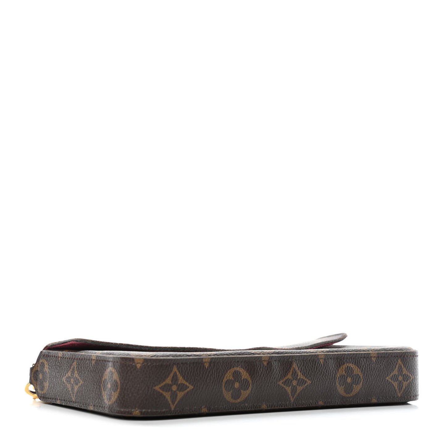 Monogram Pochette Felicie Chain Wallet Fuchsia