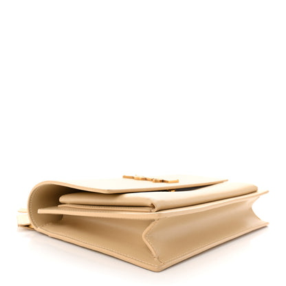 Saint Laurent Smooth Calfskin Medium Monogram Sunset Satchel New Aspen 4 of 14