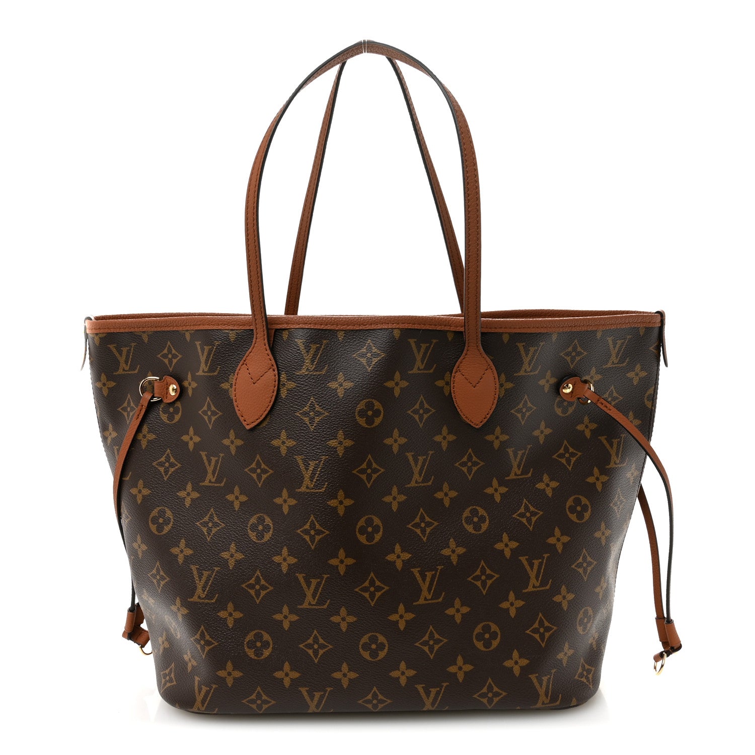 Louis Vuitton Monogram Calfskin Neo Neverfull Inside Out MM Tan 1 of 17