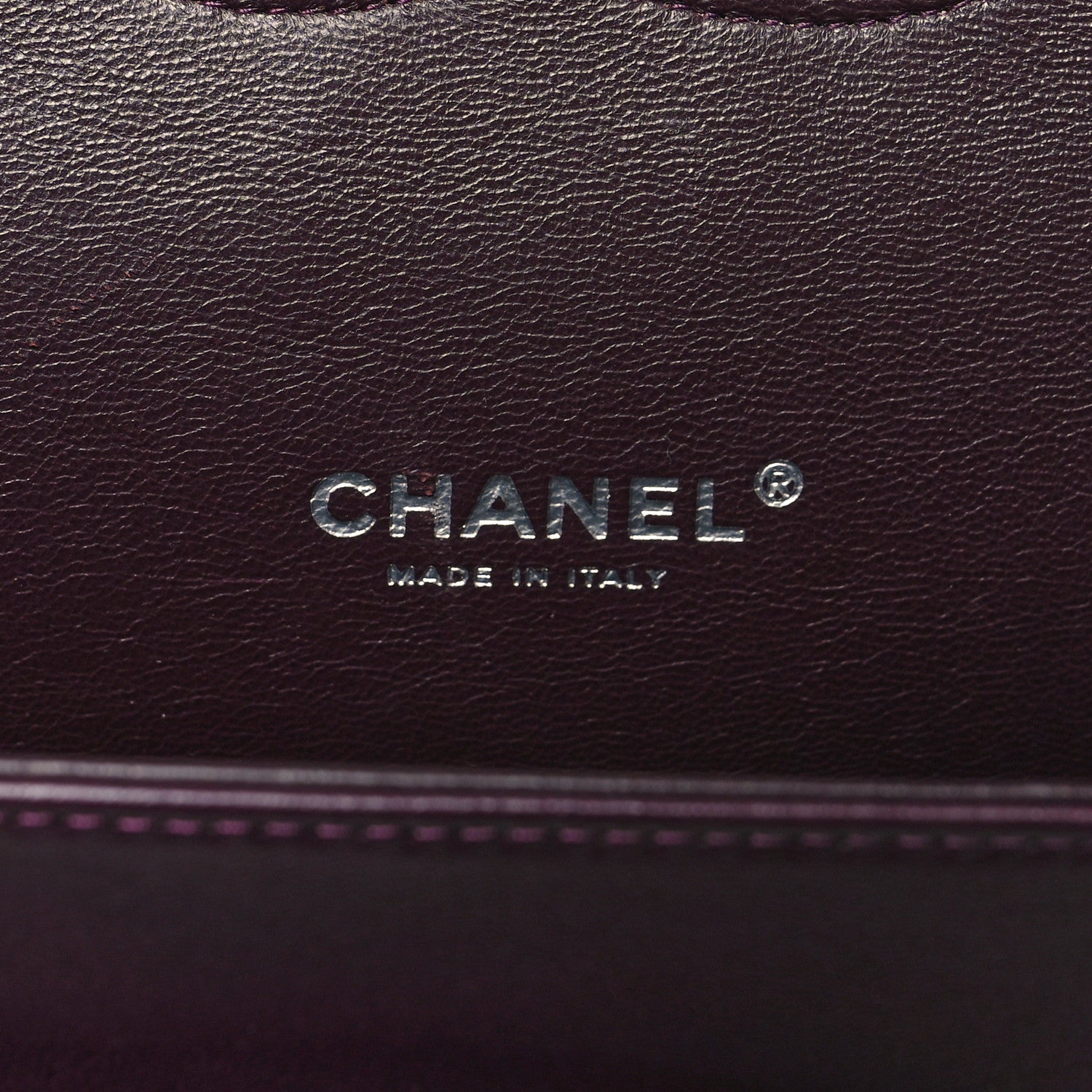 Chanel Lambskin Quilted Maxi Double Flap Plum 6 of 13