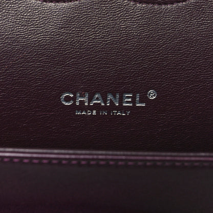 Chanel Lambskin Quilted Maxi Double Flap Plum 6 of 13