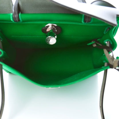 Hermes Vache Hunter Toile Herbag Zip 31 PM Bambou Kaki 6 of 14