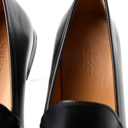 Gucci Calfskin Womens Jordaan Loafers 36.5 Black 6 of 10