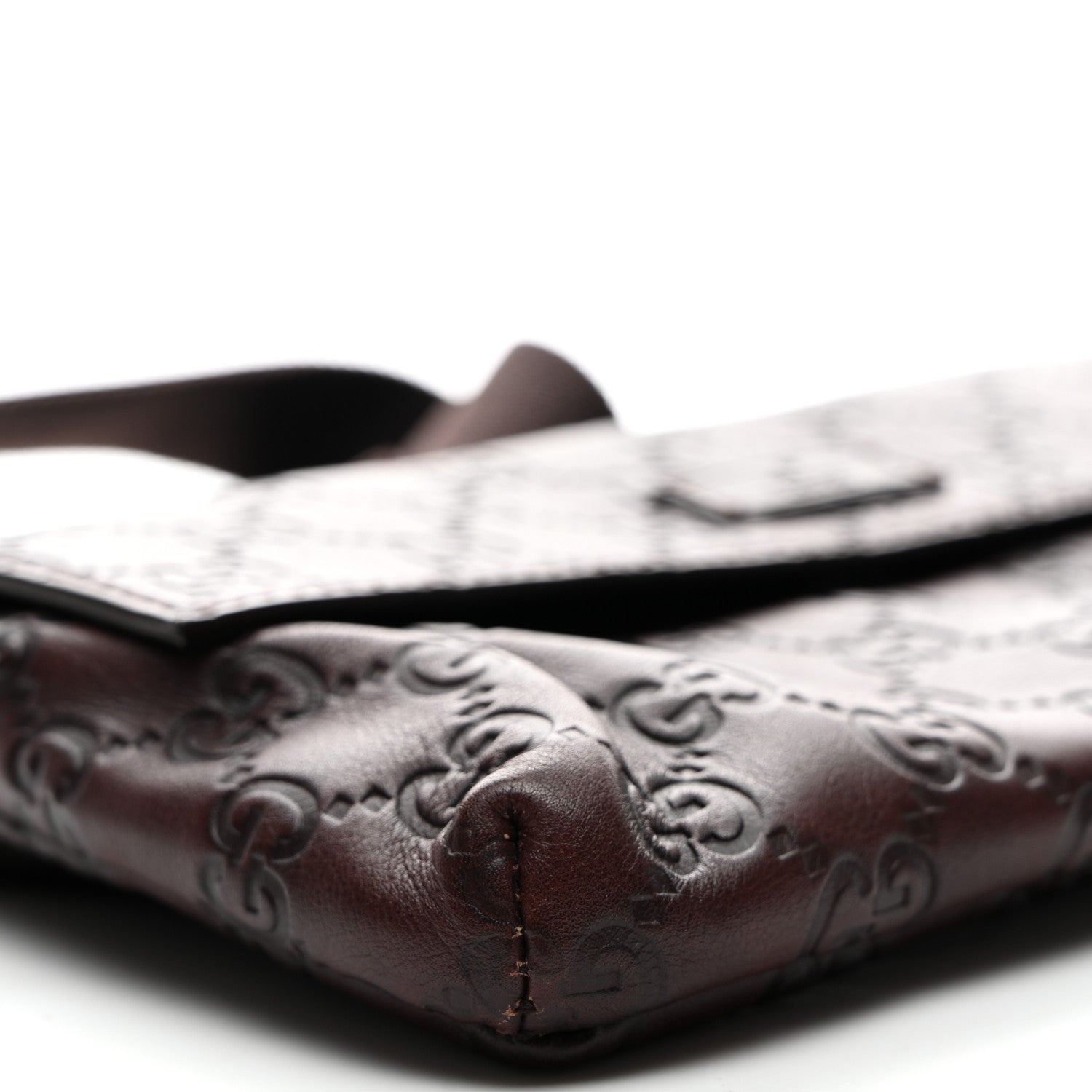 Gucci Guccissima Waist Belt Bag Dark Brown 9 of 10