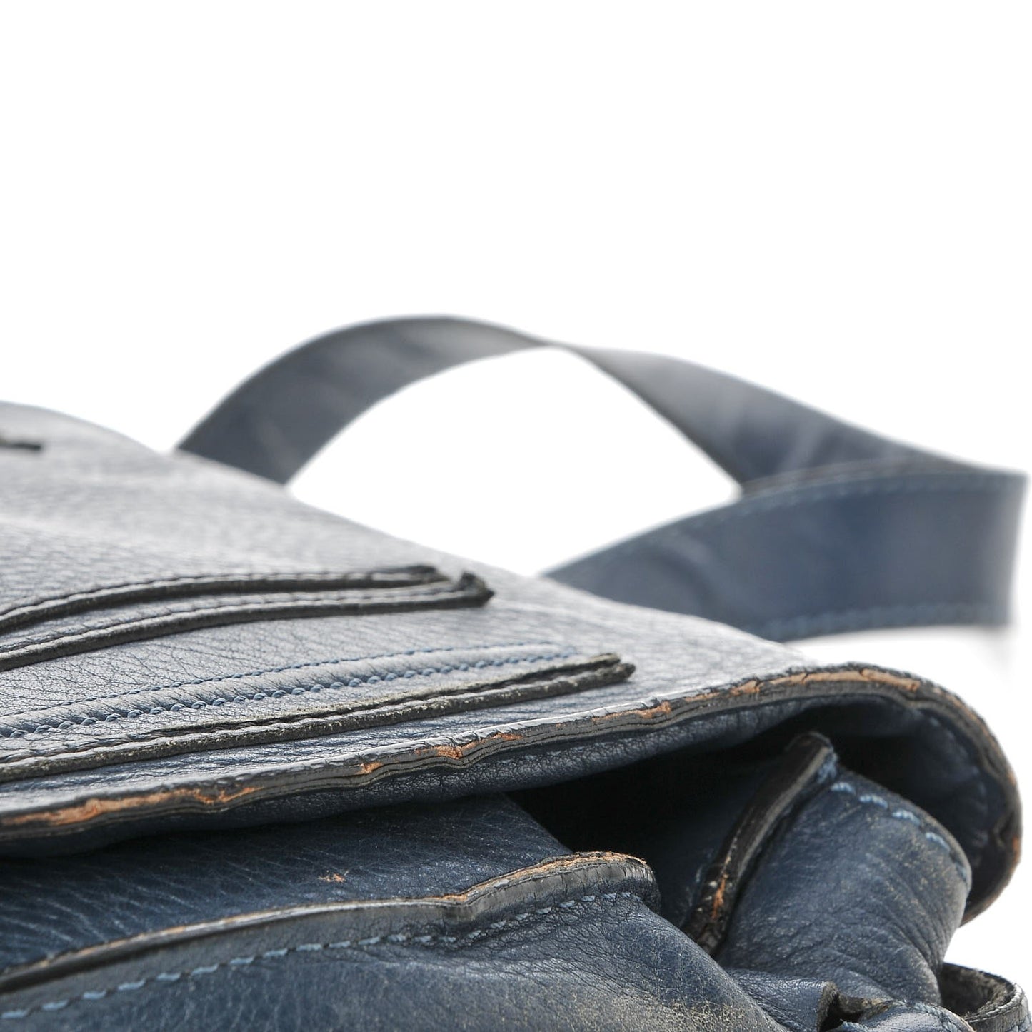 Calfskin Medium Marcie Round Crossbody Bag Navy