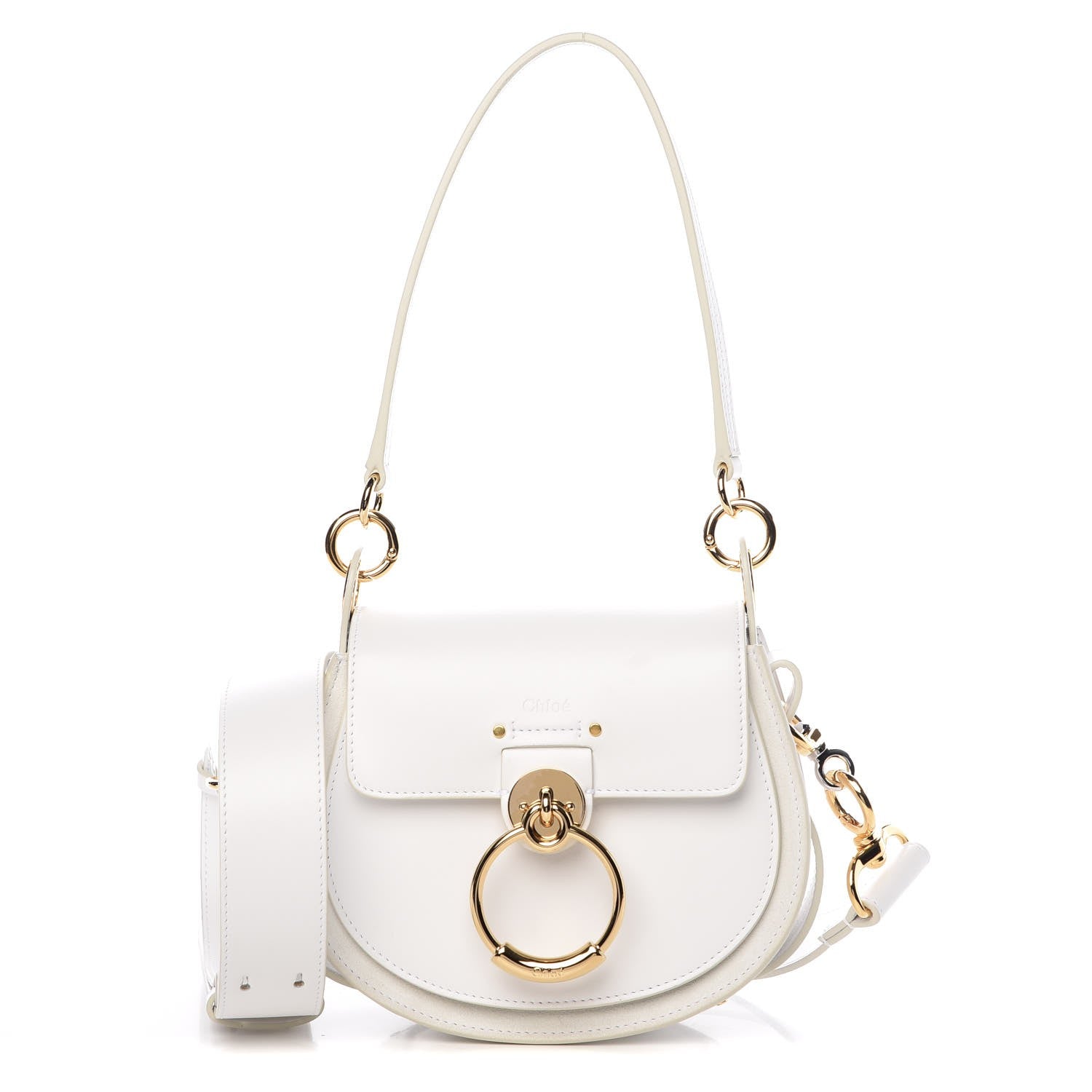 Chloe Calfskin Small Tess Bag Brilliant White 1 of 7