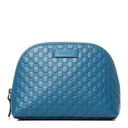 Gucci Microguccissima GG Cosmetic Case Deep Cobalt 1 of 11