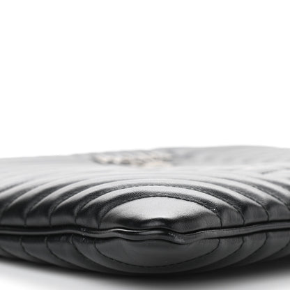 Prada Soft Calfskin Impunture Diagramme Clutch Black 8 of 9