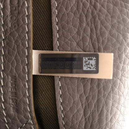 Chloe Grained Calfskin Small Marcie Saddle Bag Cashmere Grey 7 of 12