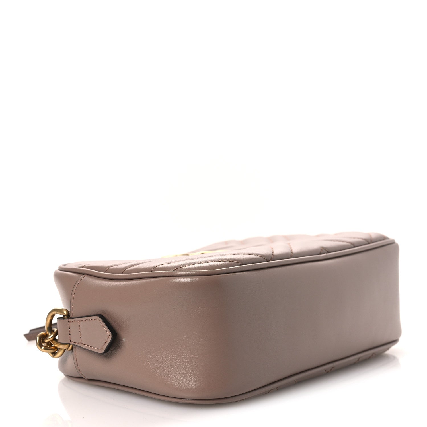 Gucci Calfskin Matelasse Small GG Marmont Chain Shoulder Bag Porcelain Rose 4 of 12