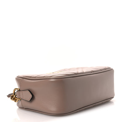 Gucci Calfskin Matelasse Small GG Marmont Chain Shoulder Bag Porcelain Rose 4 of 12