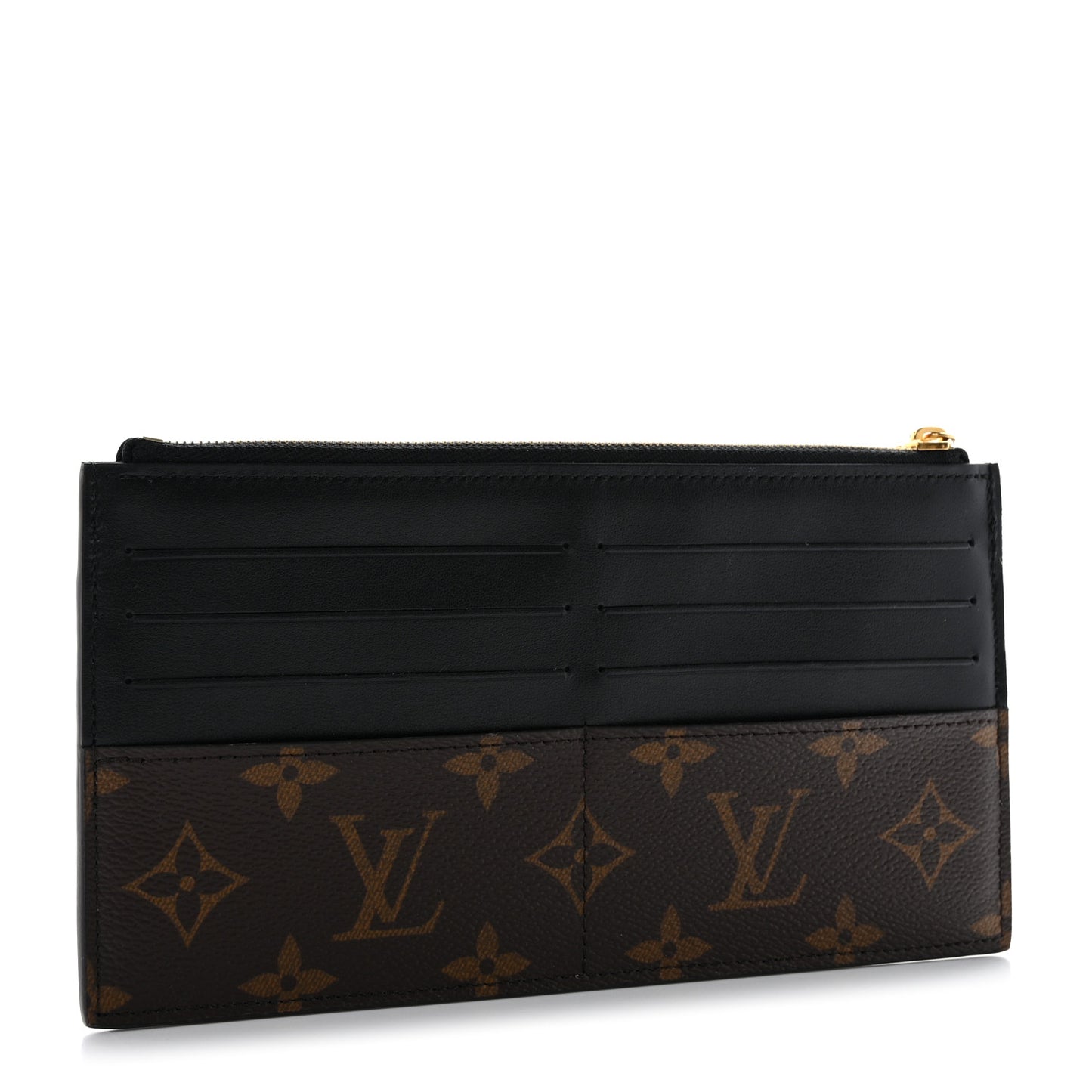Monogram Slim Purse Black