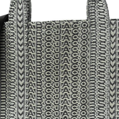 Marc Jacobs Cotton Washed Monogram Denim Medium Tote Bag Sun Faded Denim 9 of 11