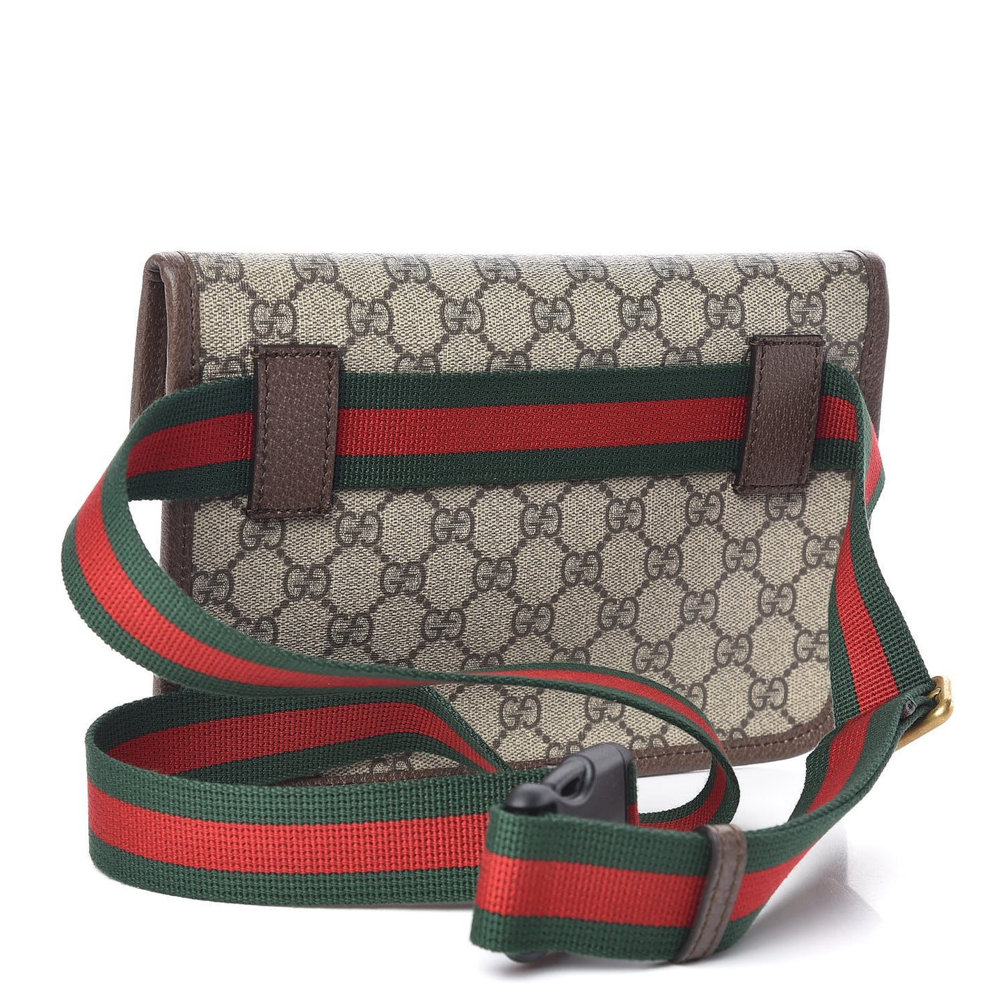 GG Supreme Monogram Neo Vintage Web Belt Bag Brown