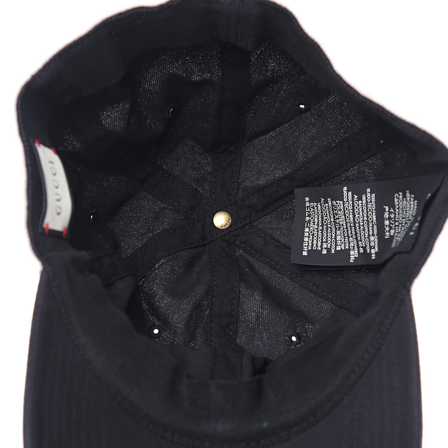 Gucci Gabardine Baseball Hat with Headband M Black 4 of 5