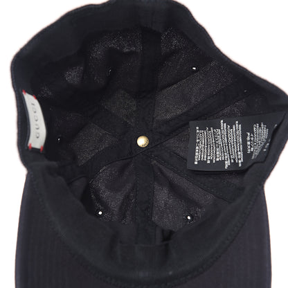 Gucci Gabardine Baseball Hat with Headband M Black 4 of 5
