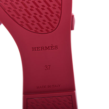 Hermes Rubber Aloha Sandals 37 Rose Baie 9 of 11