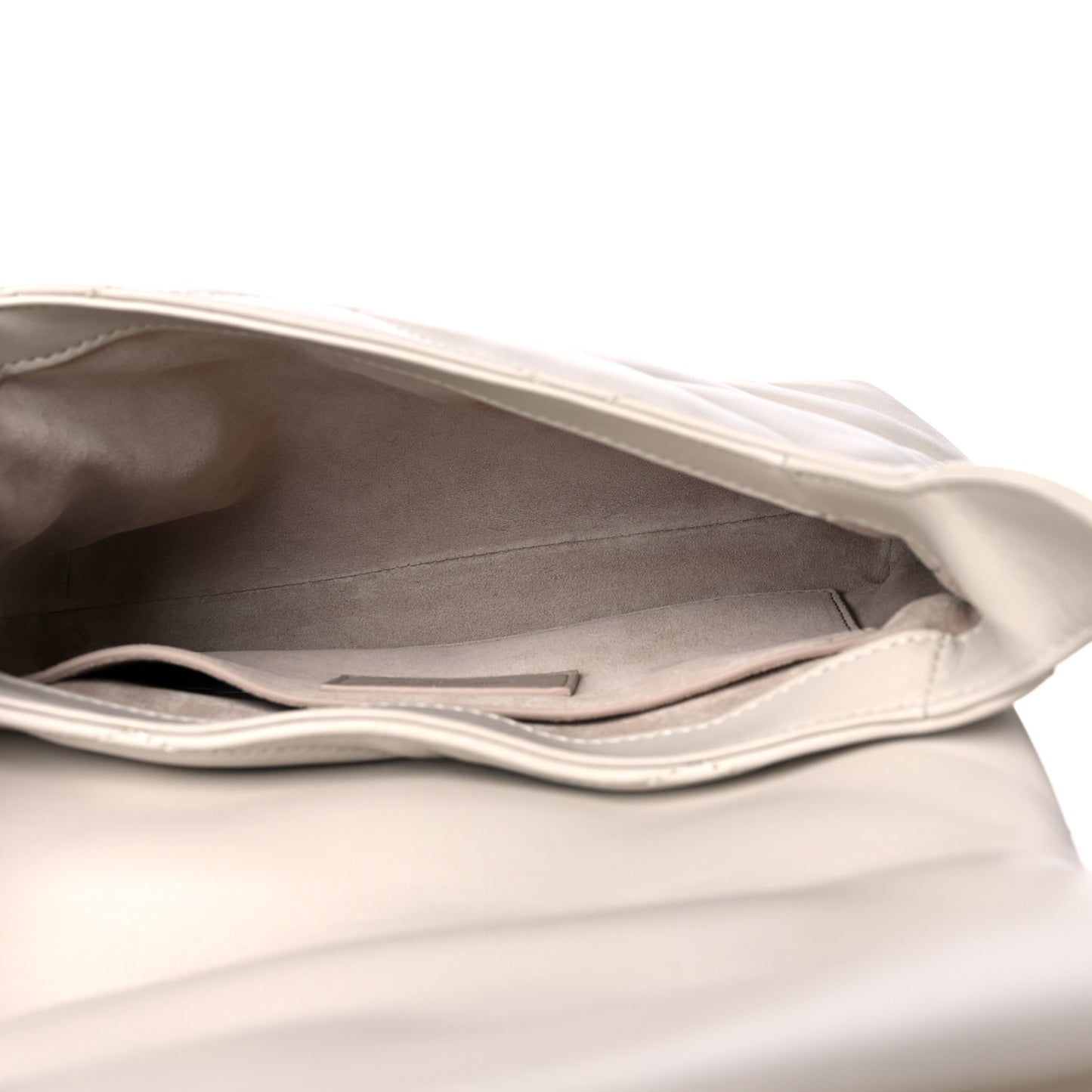 Lambskin Quilted Le 57 Diamond Shoulder Bag Crema Soft