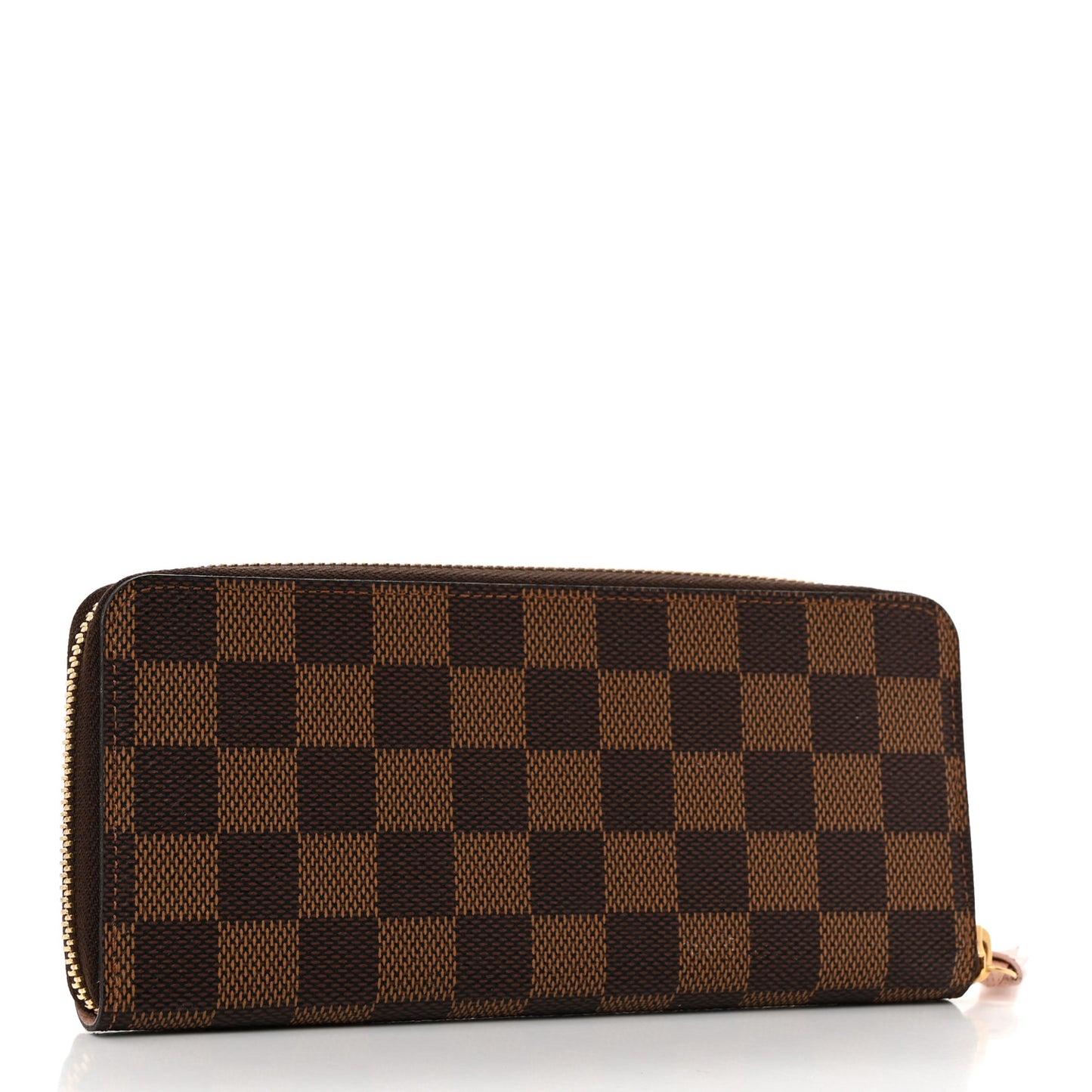 Damier Ebene Clemence Wallet Rose Ballerine