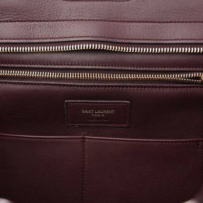 Saint Laurent Calfskin Medium Classic Y Cabas Bordeaux 6 of 10