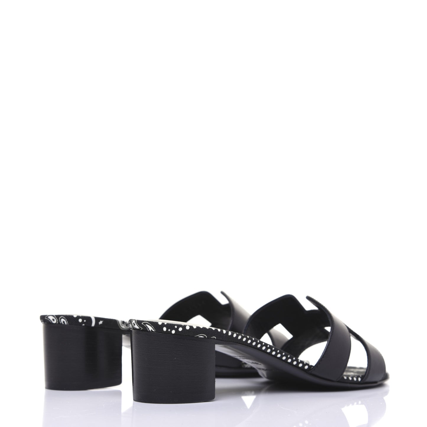 Calfskin Oasis Sandals 36.5 Black