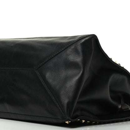 Valentino Garavani Nappa Medium Rockstud Soft Tote Black 9 of 12