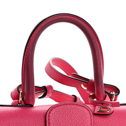 Delvaux Grained Calfskin Mini Brillant Satchel Rose Indien 13 of 14
