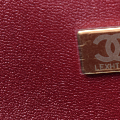Chanel Lambskin Quilted Jumbo Double Flap Burgundy 7 of 11