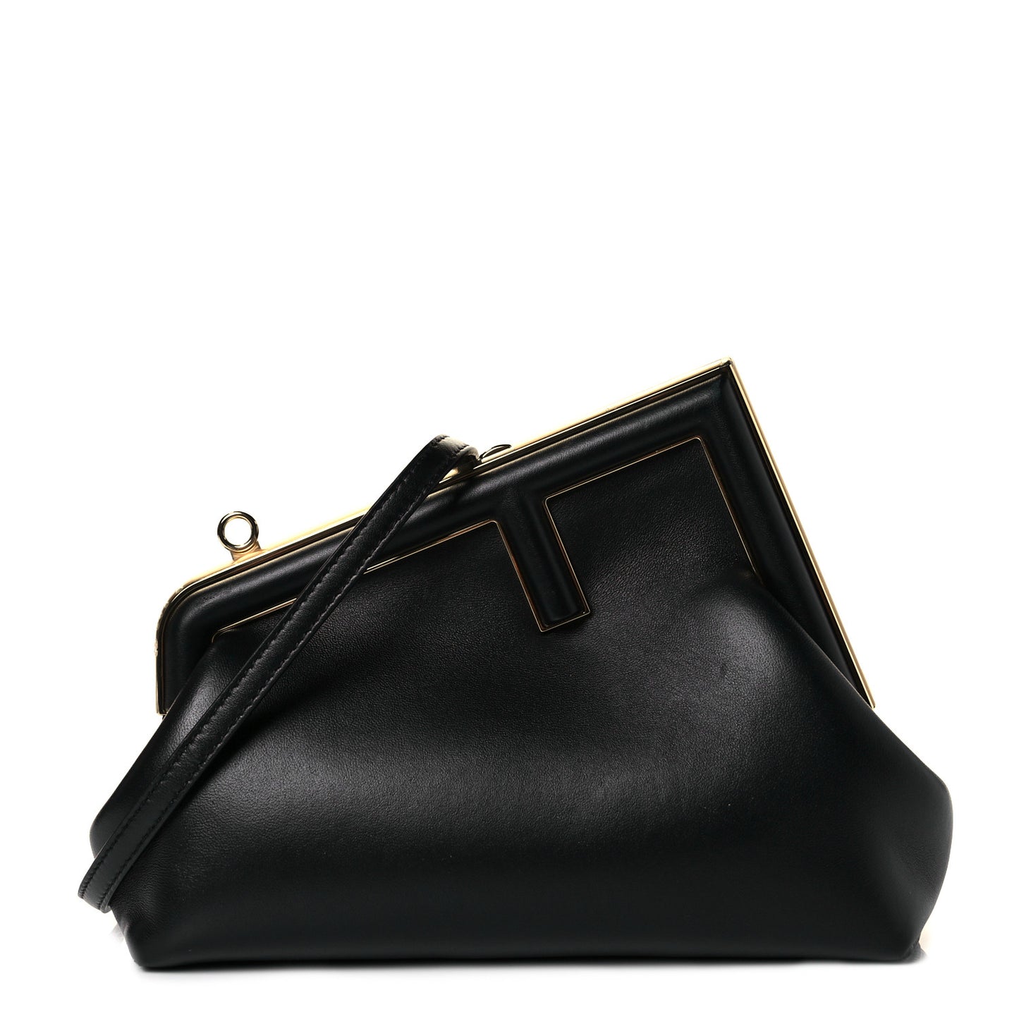 Shiny Nappa Small Fendi First Black