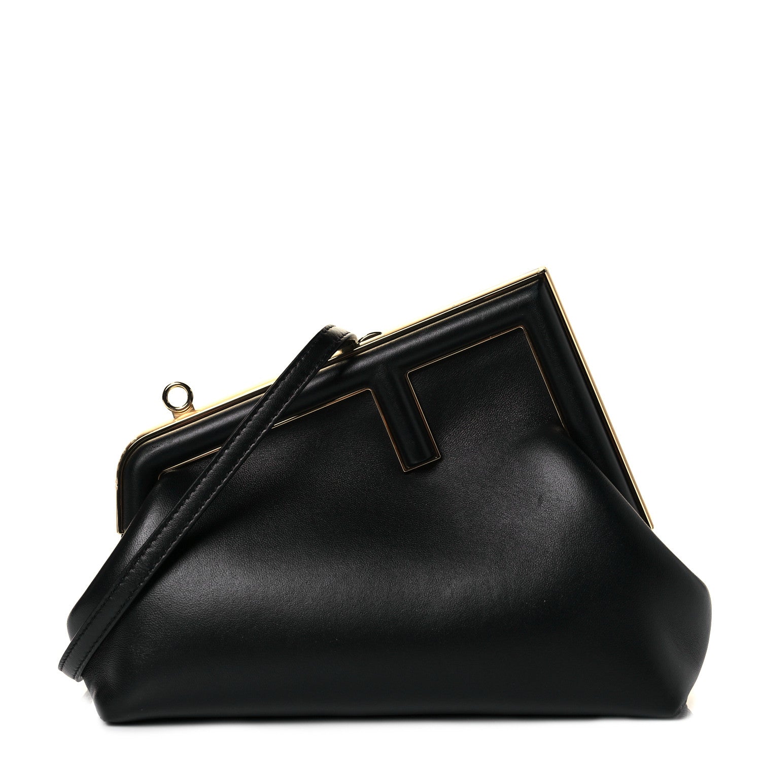 Fendi Shiny Nappa Small Fendi First Black 1 of 10