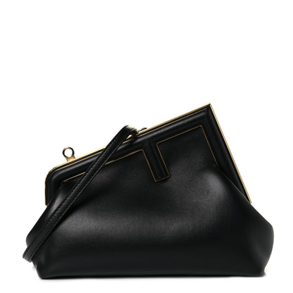 Fendi Shiny Nappa Small Fendi First Black 1 of 10