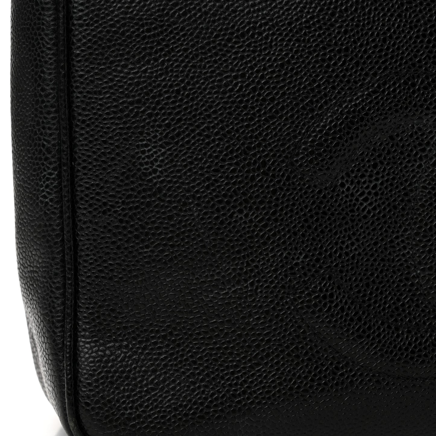 Caviar Flap Shoulder Bag Black