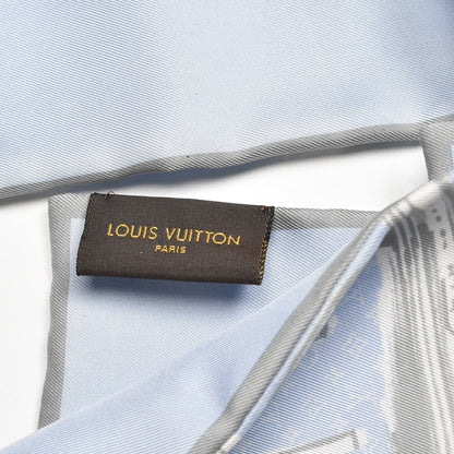 Louis Vuitton Silk Monogram Trunks Bandeau Blue Ciel 4 of 5