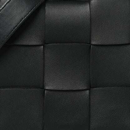 Bottega Veneta BOTTEGA VENETA Lambskin Maxi Intrecciato Cassette Crossbody Bag Black 8 of 10