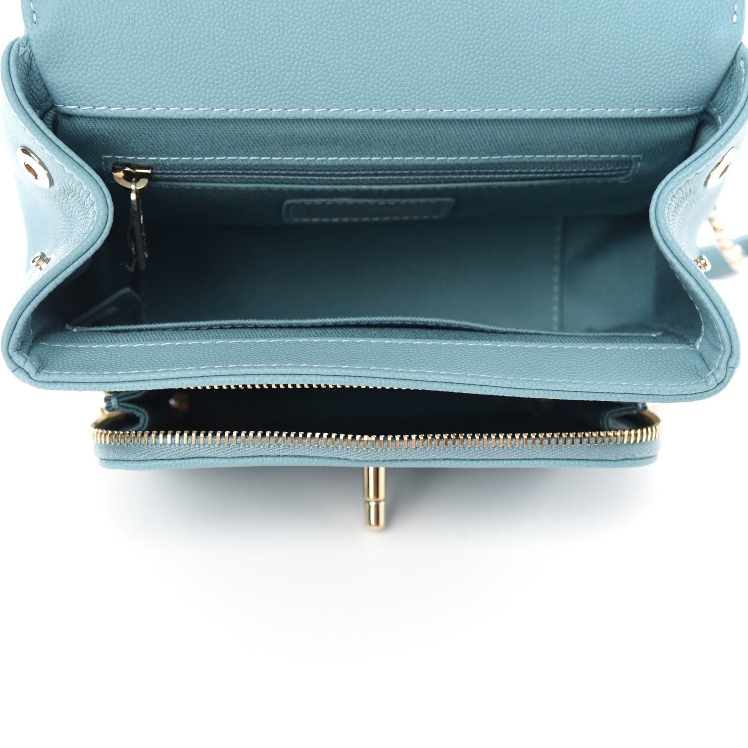 Chanel Caviar Quilted Small Business Affinity Flap Light Blue 5 of 12
