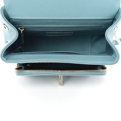 Chanel Caviar Quilted Small Business Affinity Flap Light Blue 5 of 12