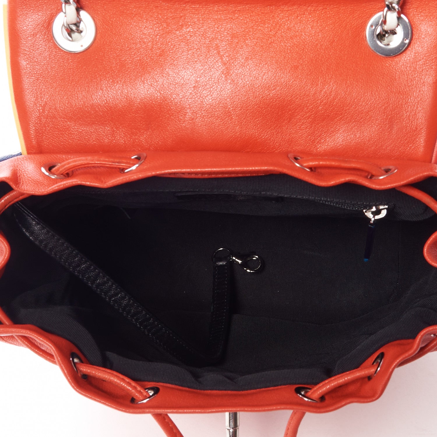 Chanel Lambskin Quilted Small Cuba Urban Spirit Backpack Orange 6 of 8