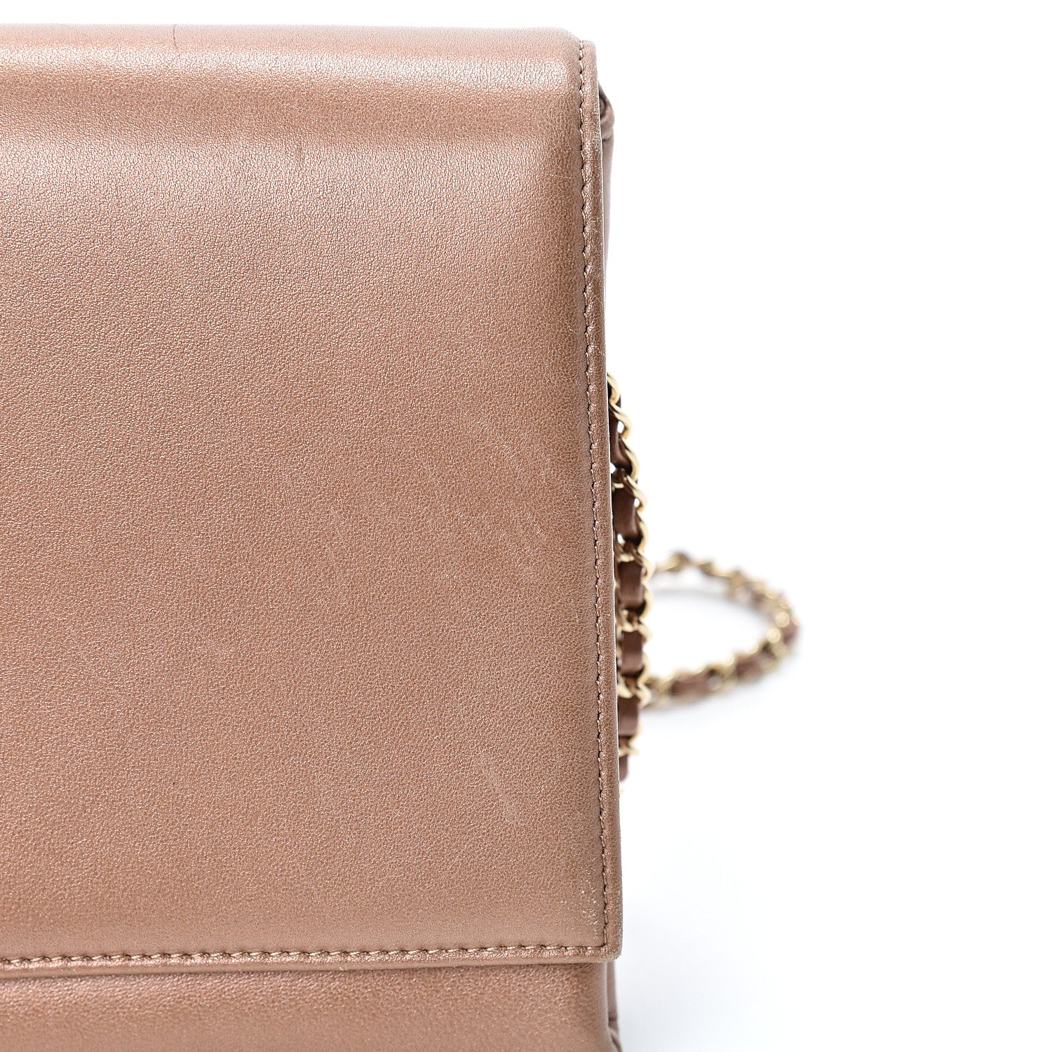 Chanel Metallic Calfskin CC Small Flap Bronze 14 of 16