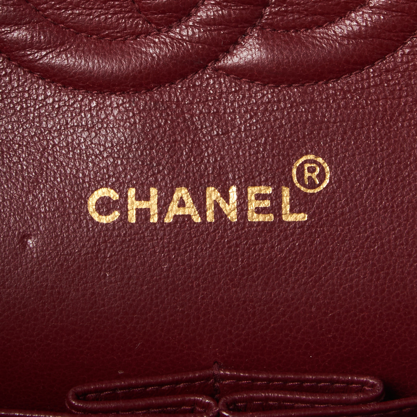 Lambskin Quilted Medium Double Flap Brown