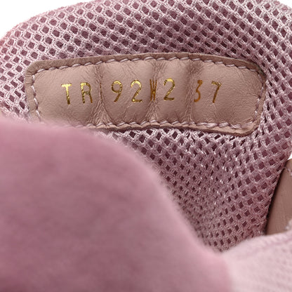 Valentino Garavani Stretch Knit VLTN Heroes Her Sneakers 37 Water Rose White Giacinto 6 of 9
